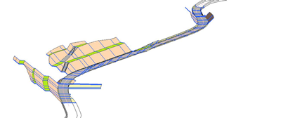 道路工事における設計データ
